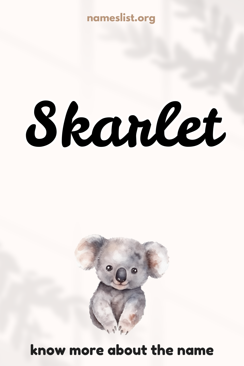 Skarlet meaning and origin