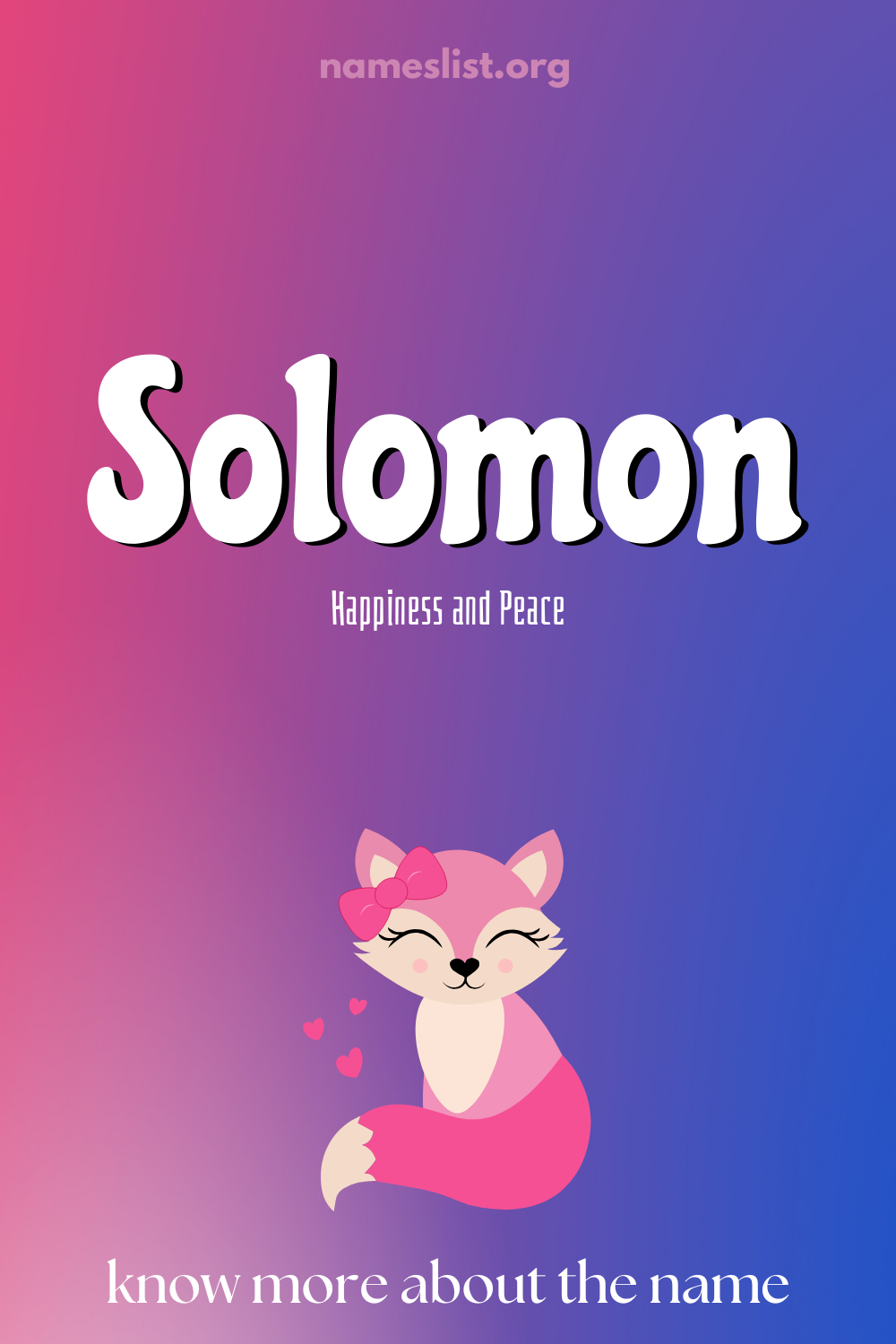 Solomon meaning and origin