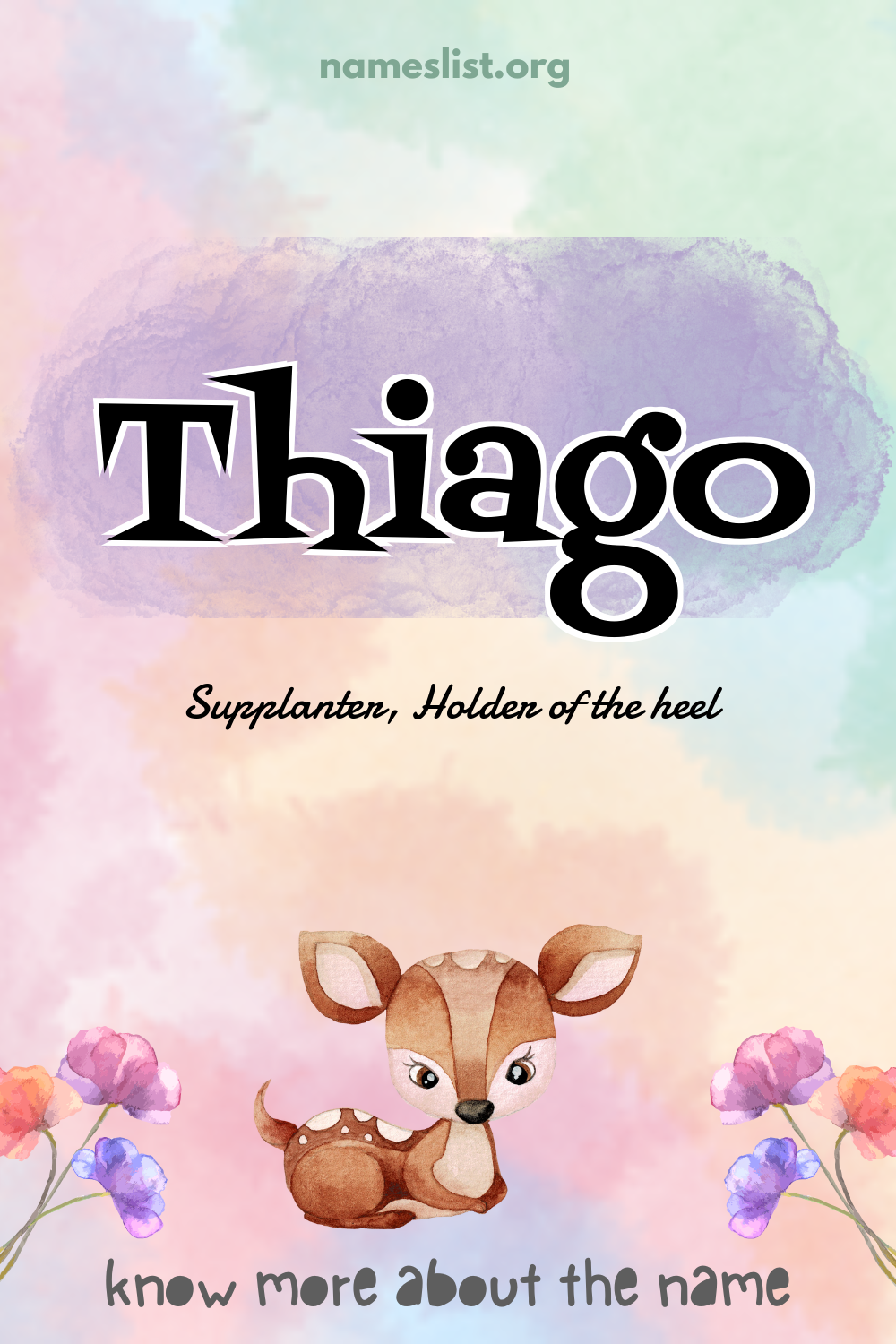 Thiago meaning and origin