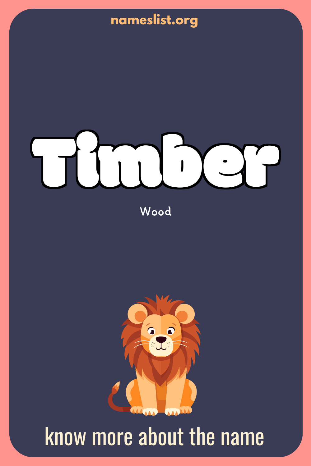 Timber meaning and origin