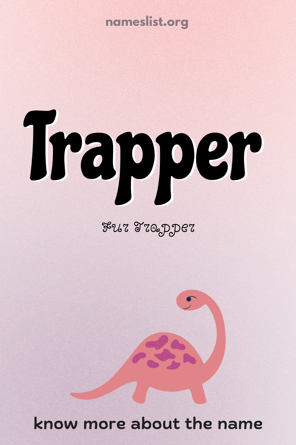 Trapper meaning and origin