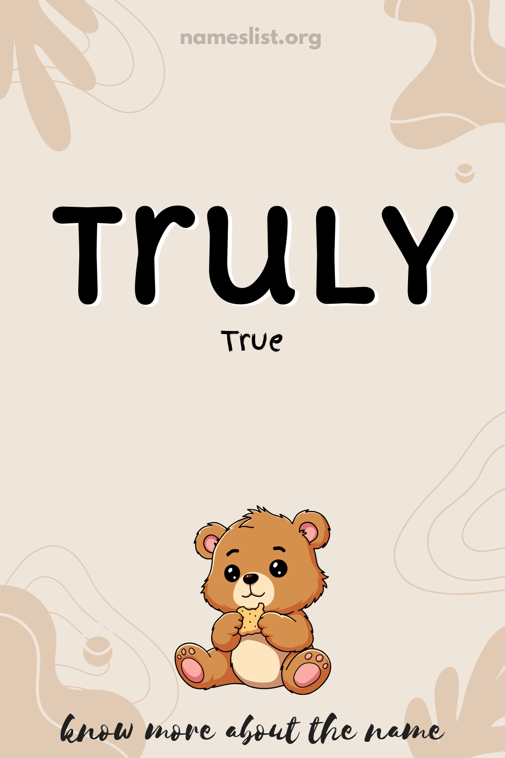 Truly meaning and origin