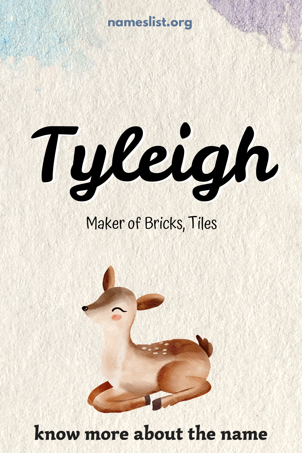 Tyleigh meaning and origin