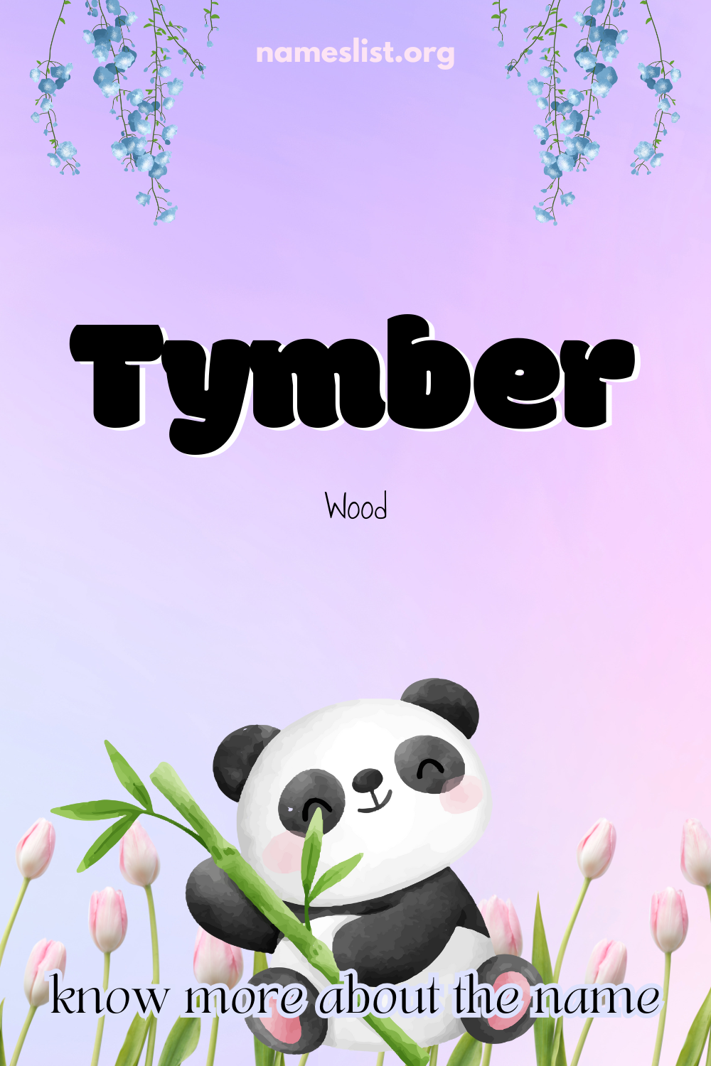 Tymber meaning and origin