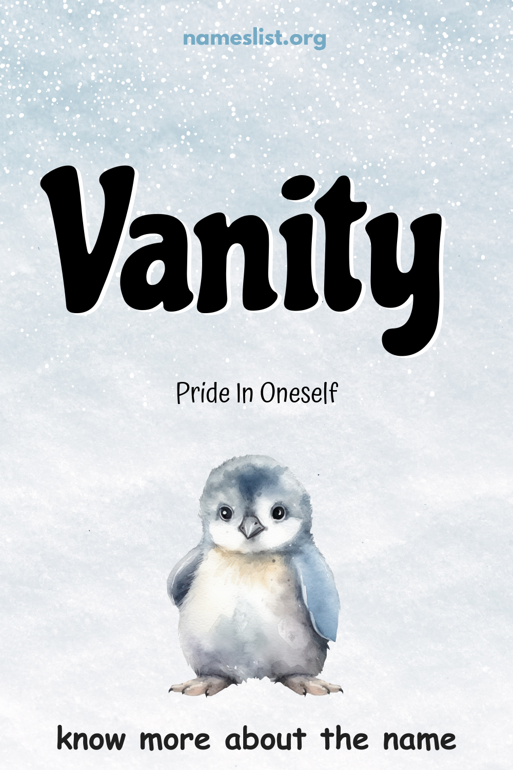 Vanity meaning and origin