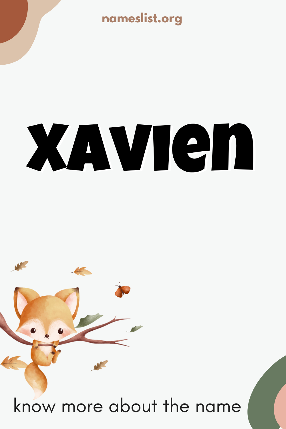 Xavien meaning and origin