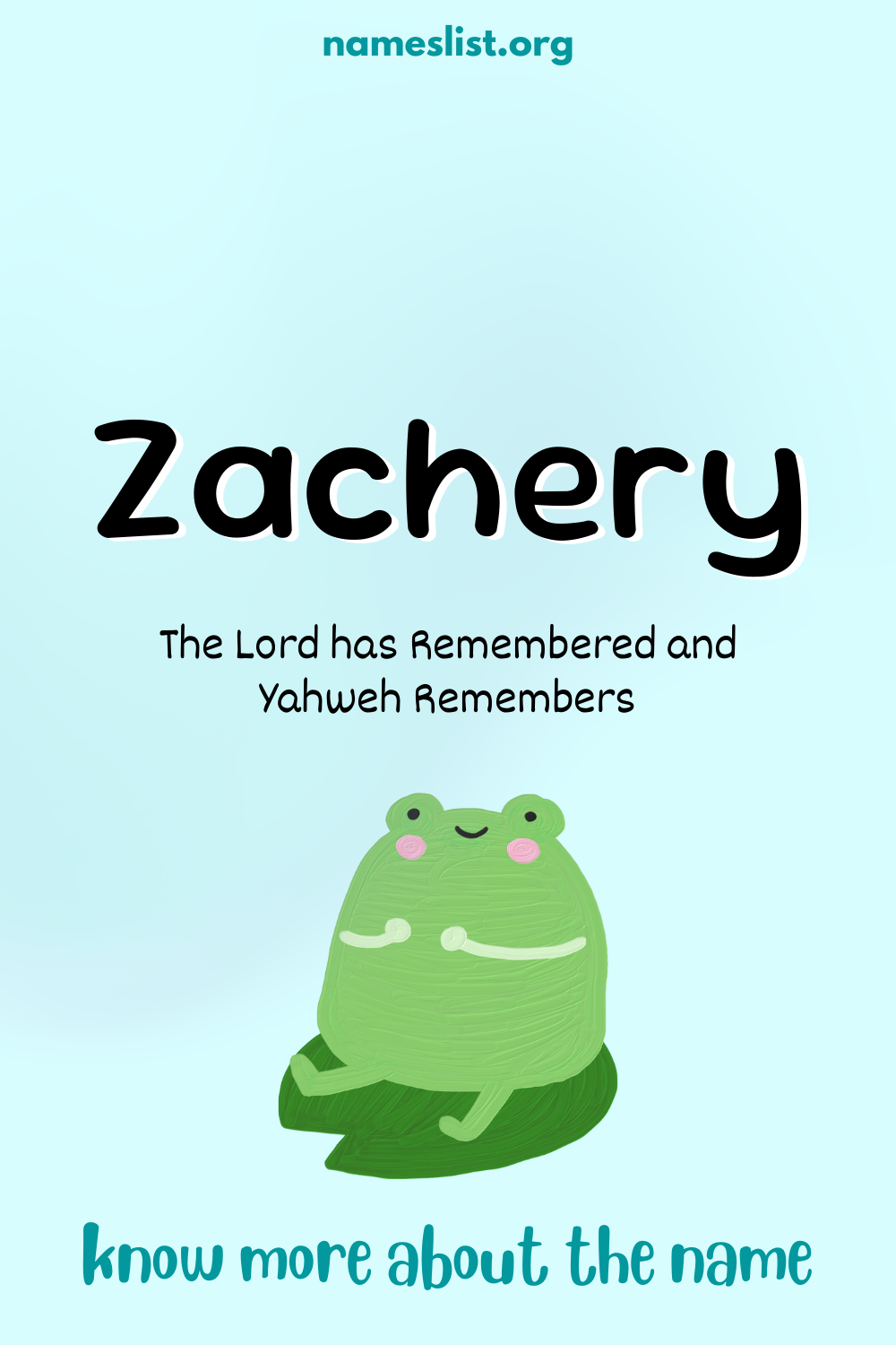 Zachery meaning and origin