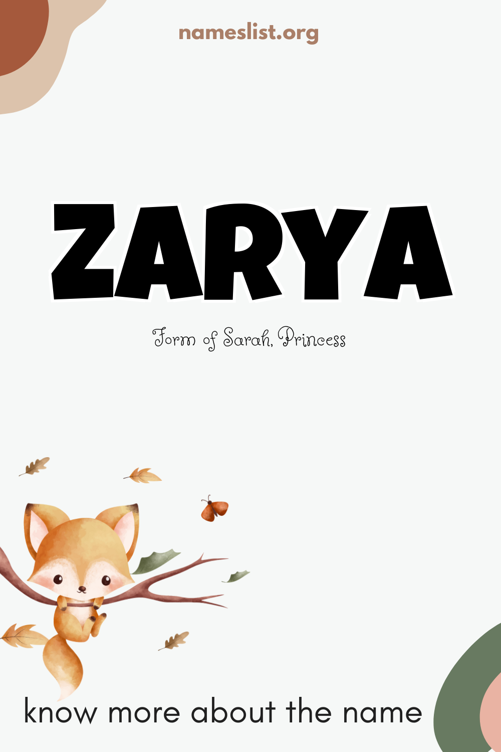 Zarya meaning and origin
