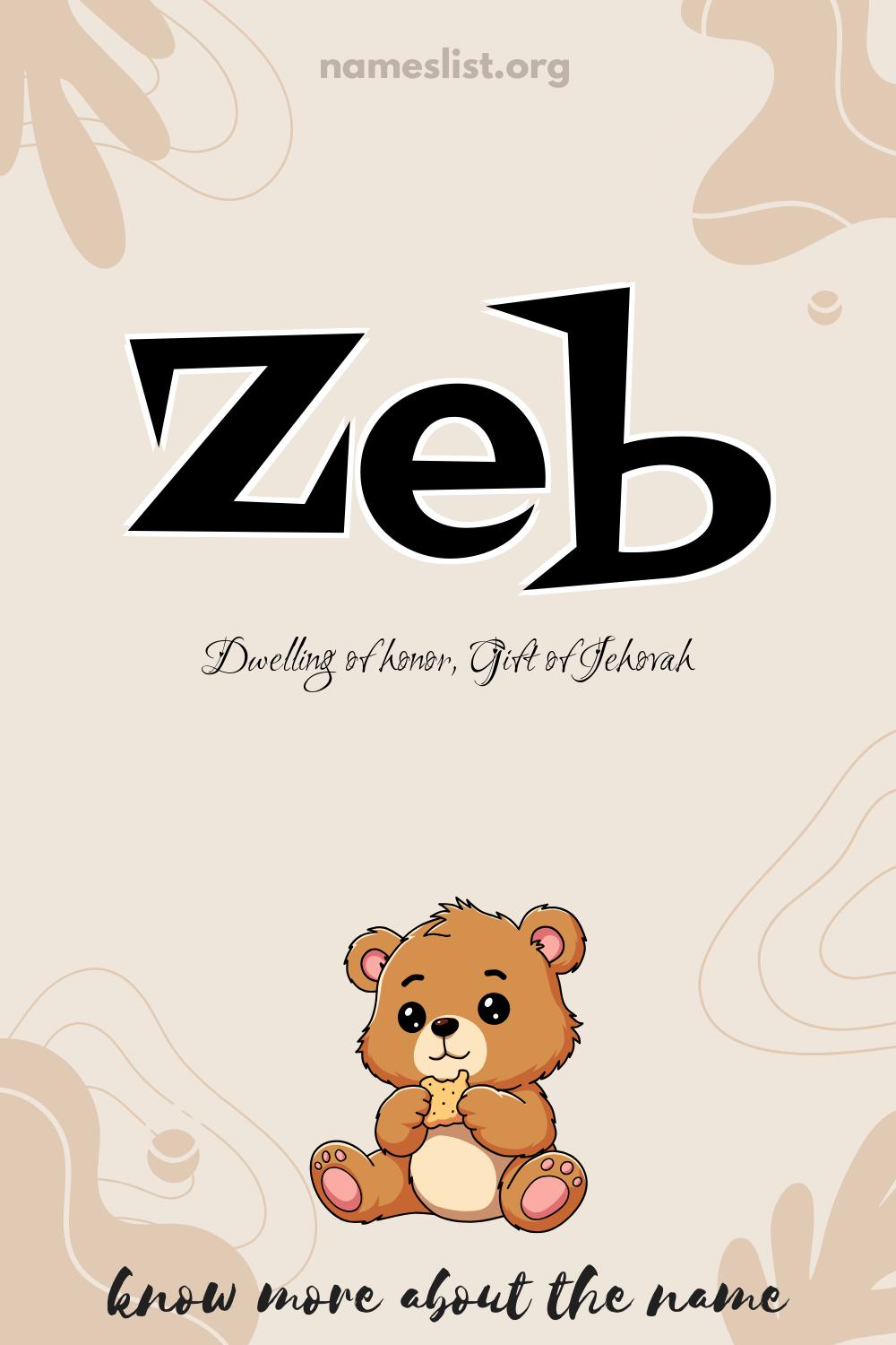 Zeb meaning and origin