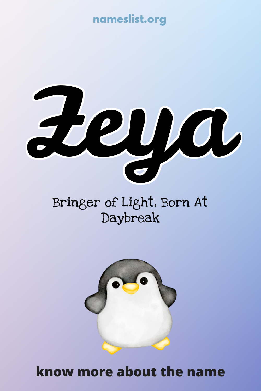 Zeya meaning and origin