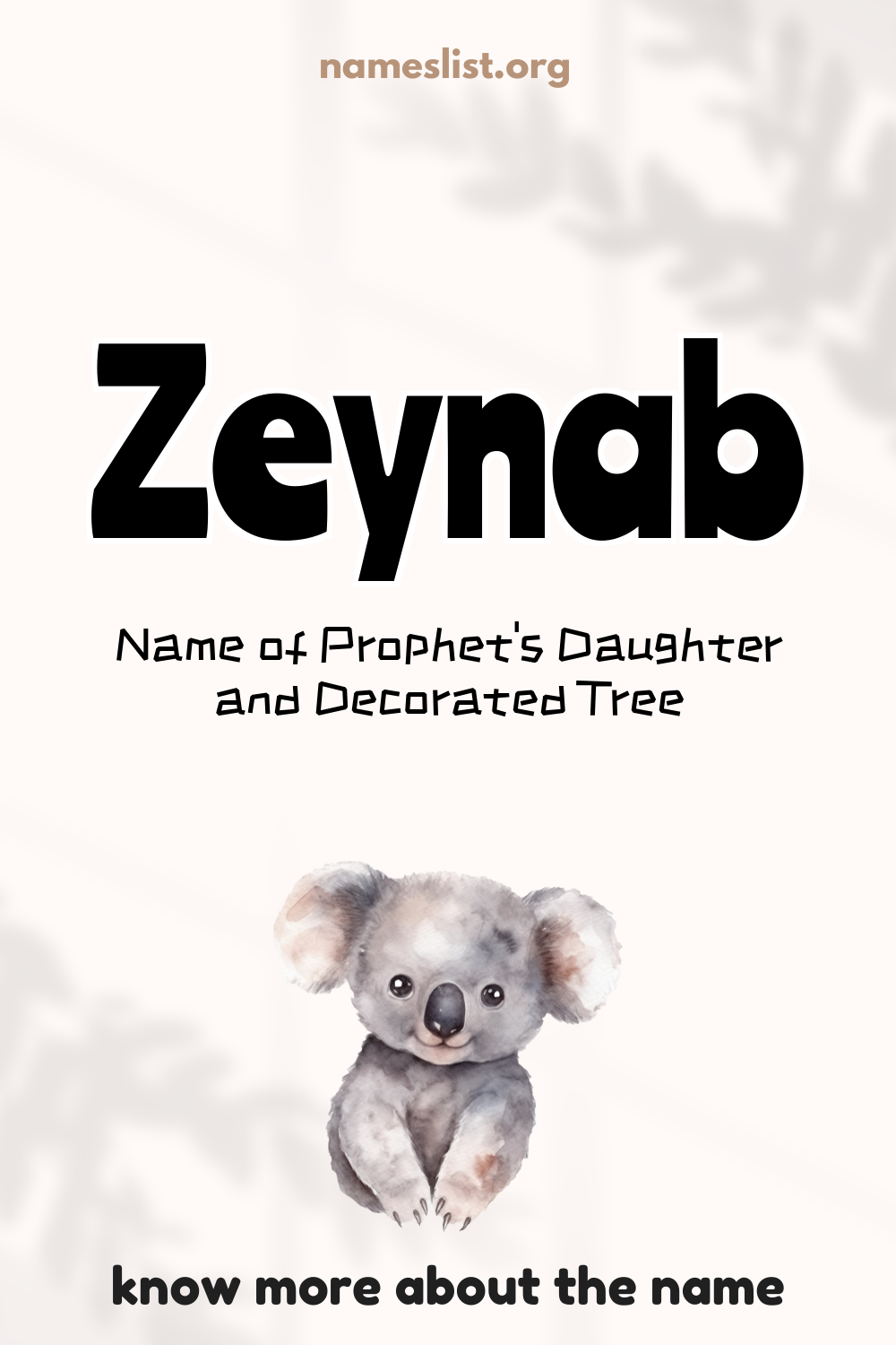 Zeynab meaning and origin