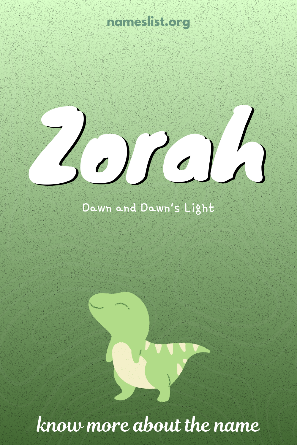 Zorah meaning and origin
